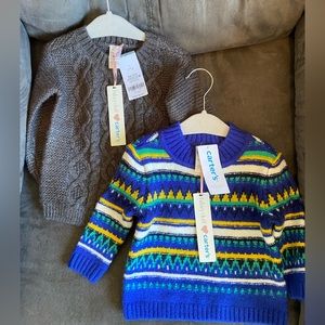 Carters x Hilary Duff Winter Collaboration 9 month Baby Knit Sweater Bundle NWT